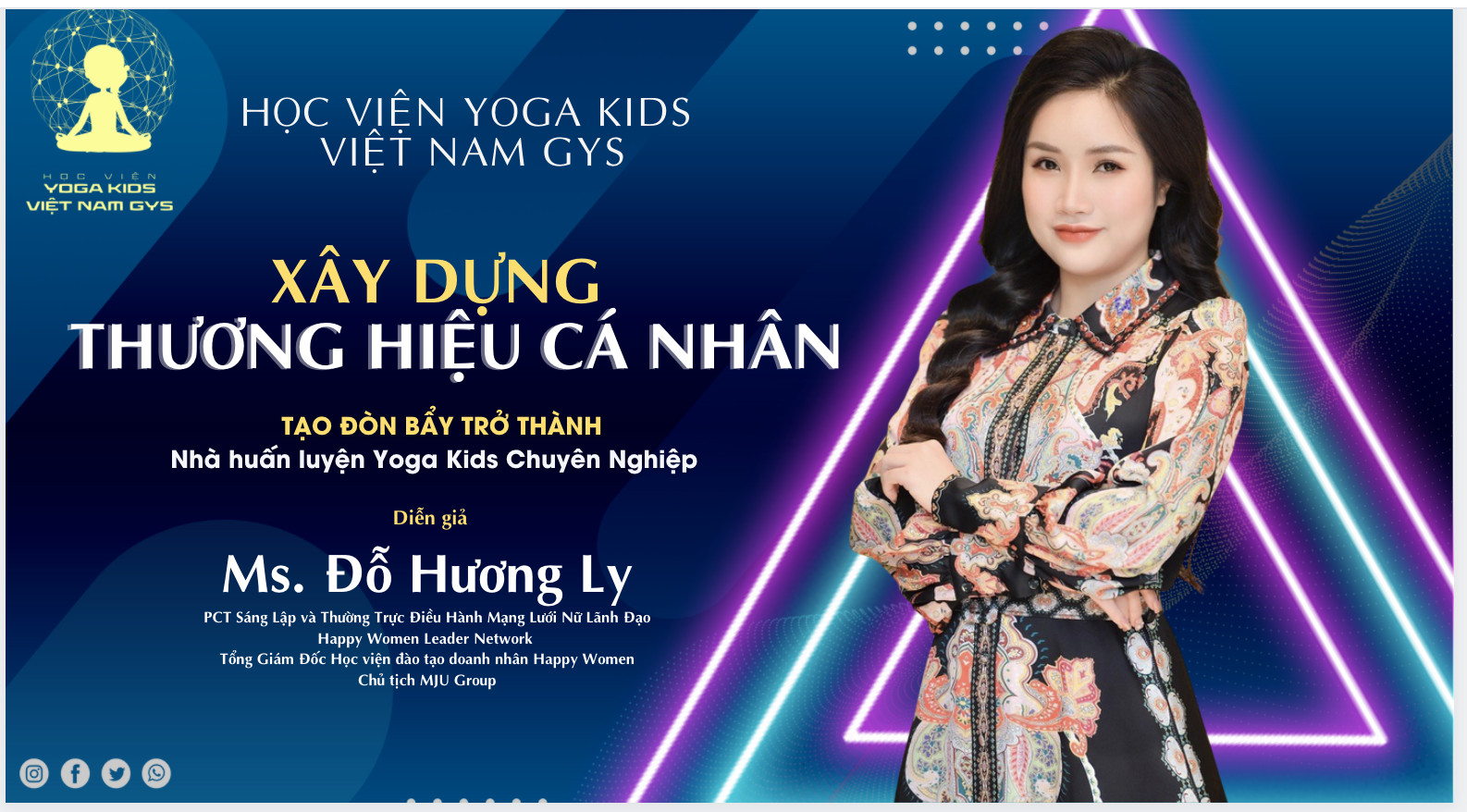 Doanh nhân Đỗ Hương Ly đào tạo xây dựng thương hiệu cá nhân