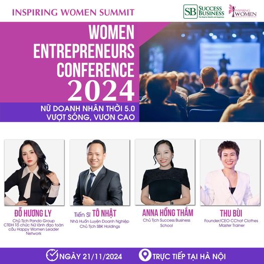 Women Entrepreneurs Conference 2024: Giải pháp thành công và bền vững cho nữ doanh nhân thời 5.0